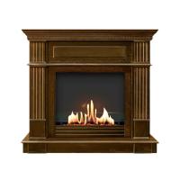 Биокамин в портале SteelHeat Rim, стекло