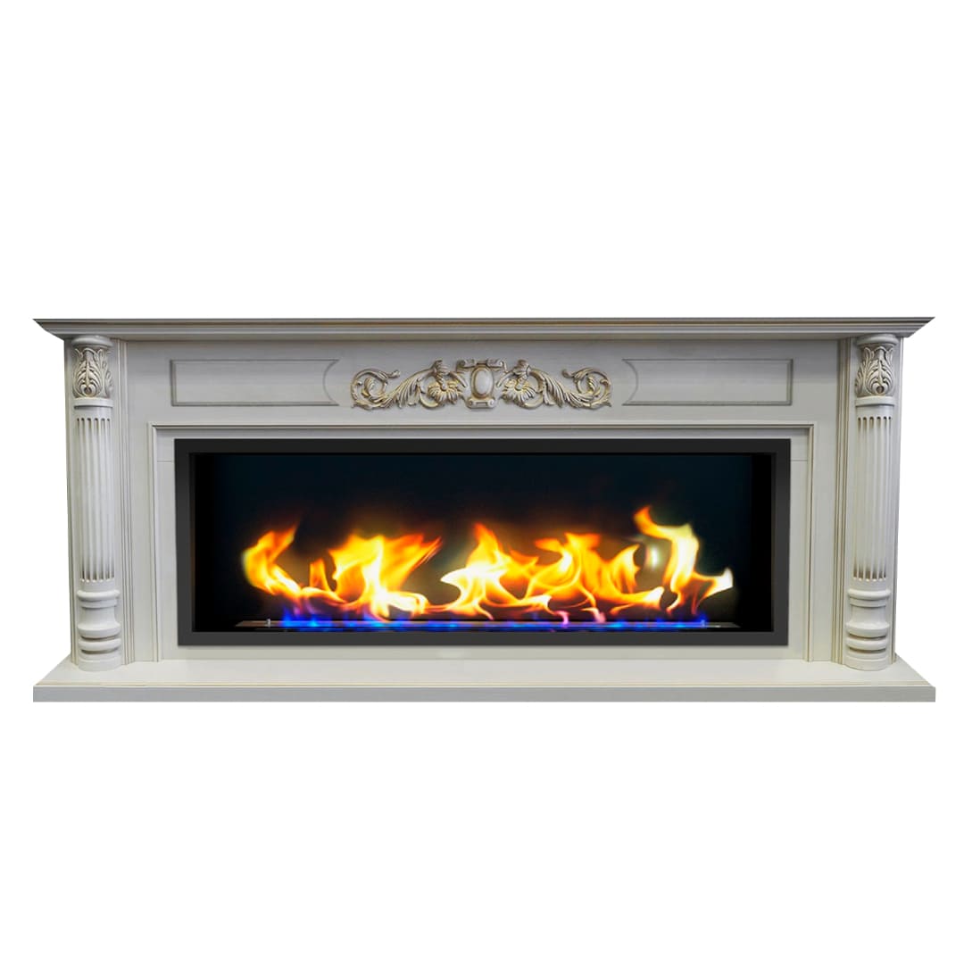 Биокамин в линейном портале "Русский огонь" Оксфорд с защитным стеклом по цене 118 600 руб.