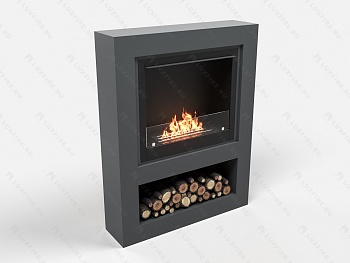 Биокамин Lux Fire с порталом Лукоморье 26, графит