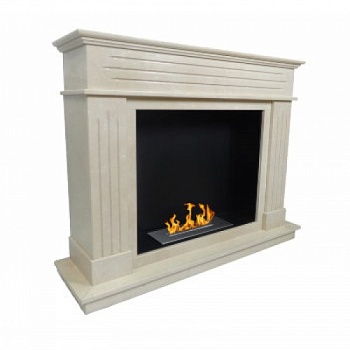 Биокамин FireBird ВАРШАВА мрамор CREMA MARFIL