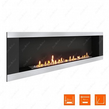 Биокамин SteelHeat LONG-H 1800