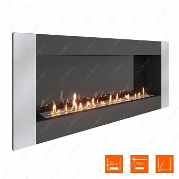 Биокамин SteelHeat GRAND-V 1500 XL стемалит