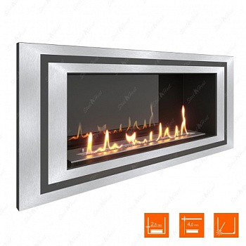 Биокамин SteelHeat LONG-D 900 XL стемалит