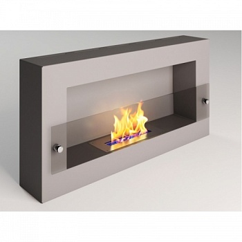 Биокамин Window Fat Glass grey