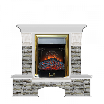 Бостон К Алтай (беленый дуб)+Majestic Brass