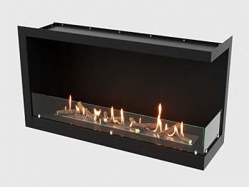 Встроенный биокамин Lux Fire Угловой 1155 М (правый угол)