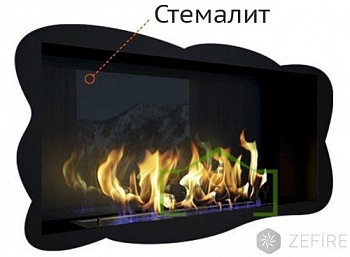 Стемалит для Биокамина серии Standart 600 для встраивания в портал