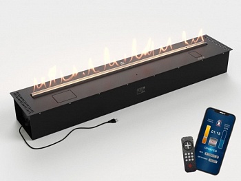 Автоматический биокамин Lux Fire Smart Flame 1500 RC Black