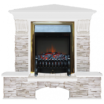 Бостон К Мисхор угловой (белый)+Fobos Brass