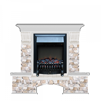 Бостон К Арбат (беленый дуб)+Fobos Black