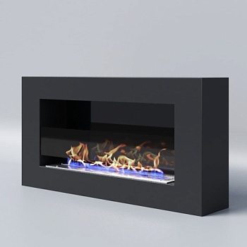 Биокамин "Русский огонь" Лофт 800N настенный с защитным стеклом