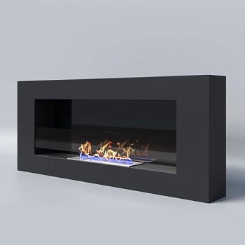 Биокамин "Русский огонь" Лайт 1200N настенный с защитным стеклом