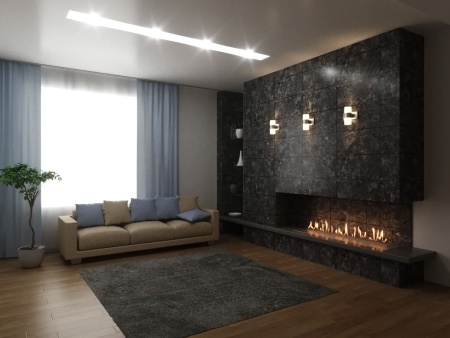Автоматический биокамин Lux Fire Smart Flame 1700 Black по цене 