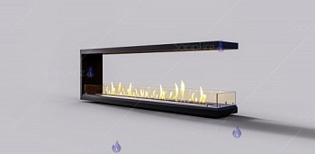 Встраиваемый биокамин / торцевой сквозной очаг 1100 (SappFire)