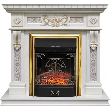 Corsica STD (белый дуб с золотом)+Majestic Brass