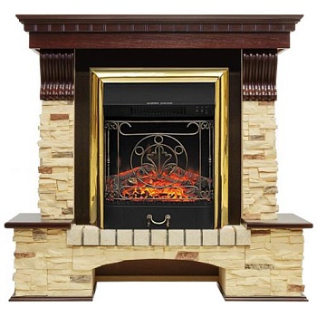 Pierre Luxe сланец (темный дуб)+Majestic FX Brass