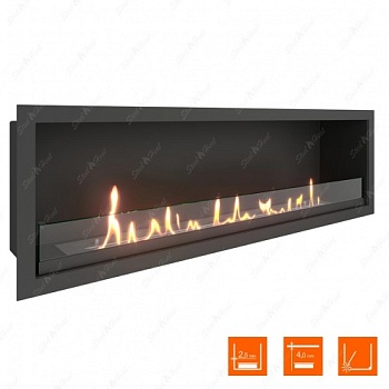 Биокамин SteelHeat LEADER 1000 XL стекло