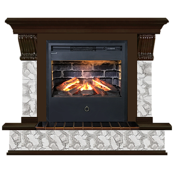 Панорама карелия (темный дуб)+Samba 3D