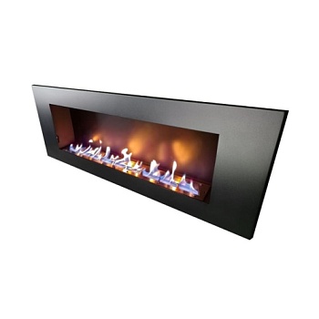 Биокамин "Русский огонь" Лофт 1500V встраиваемый с декоративным стеклом (стемалитом)