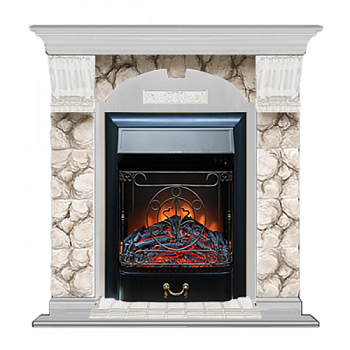 Арочный Карелия (беленый дуб)+Majestic Black