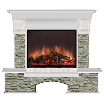 Бостон Грот однотонный (беленый дуб)+Arte 23