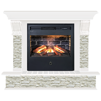 Панорама грот однотонный (белый)+Samba 3D