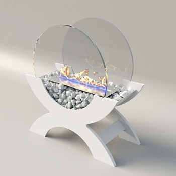 Биокамин "Русский огонь" Император белый