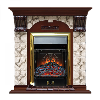 Арочный Карелия (красное дерево)+Majestic Brass