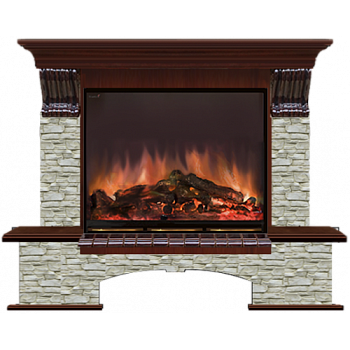 Бостон Грот однотонный (красное дерево)+Arte 28