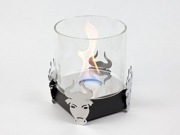 Настольный биокамин Lux Fire Зодиак "Телец" Чёрный