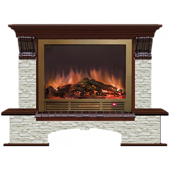 Бостон Грот однотонный Ш-33 (красное дерево)+Sharm 33 BR