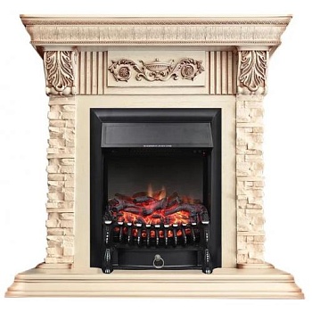 Luxemburg сланец бежевый (слоновая кость с патиной)+Fobos FX Black