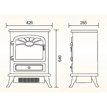 Электрокамин EFP/F - 100