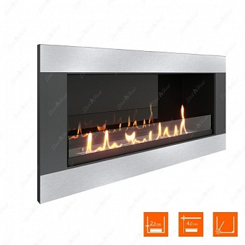 Биокамин SteelHeat ONE-H 800 XL стекло + стемалит