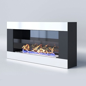 Биокамин "Русский огонь" Модерн 800N настенный с защитным стеклом