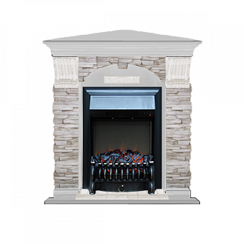 Арочный Мисхор угловой (беленый дуб)+Fobos Black