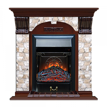 Арочный Арбат (красное дерево)+Majestic Black