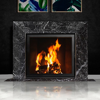 Биокамин Bioteplo Бруклин из мрамора