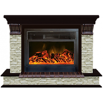 Панорама Грот однотонный 28 (дуб)+Newflame