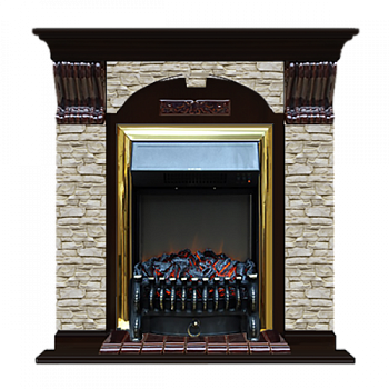 Арочный Грот однотонный (венге)+Fobos Brass