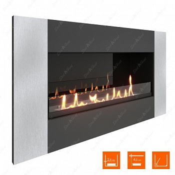 Биокамин SteelHeat GRAND-V 900 XL стекло + стемалит