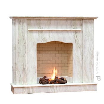 Биокамин Bioteplo Misty white rose (с подсветкой)