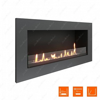 Биокамин SteelHeat ONE 800 XL стекло