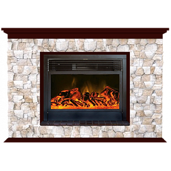 Пафос Арбат 28 (красное дерево)+Newflame