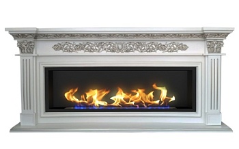 Биокамин в линейном портале "Русский огонь" Барон