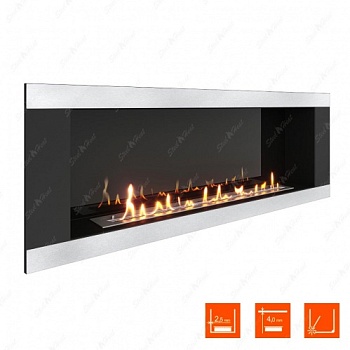 Биокамин SteelHeat LONG-H 1500 стемалит