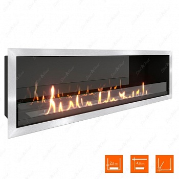 Биокамин SteelHeat LEADER-SH 1000 XL стекло + стемалит