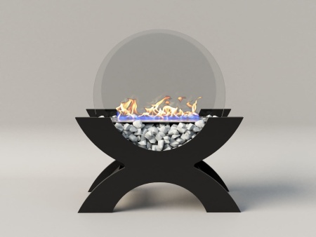 Биокамин "Русский огонь" Император черный по цене 21 800 руб.