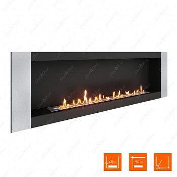 Биокамин SteelHeat LONG-V 1800