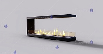 Встраиваемый биокамин / торцевой сквозной очаг 700 (SappFire)